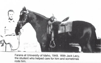 1949. At University of Idaho with Jack Lacy.