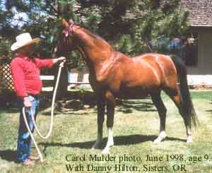 1998, age 9. Carol Mulder photo.